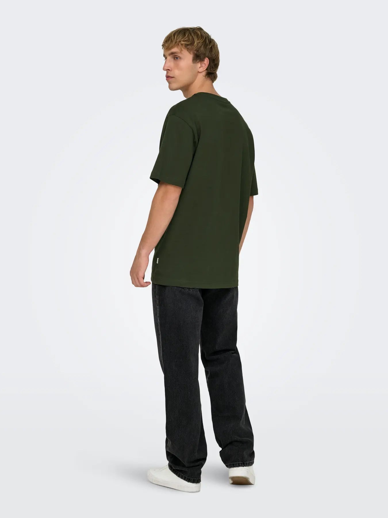 Only & Sons Fred Relaxed T-Shirt - Mörkgrön
