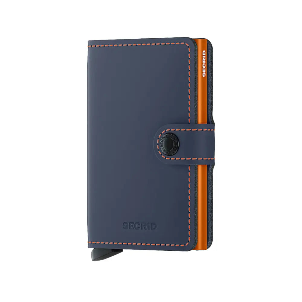 Secrid Miniwallet - Matte Nightblue Orange