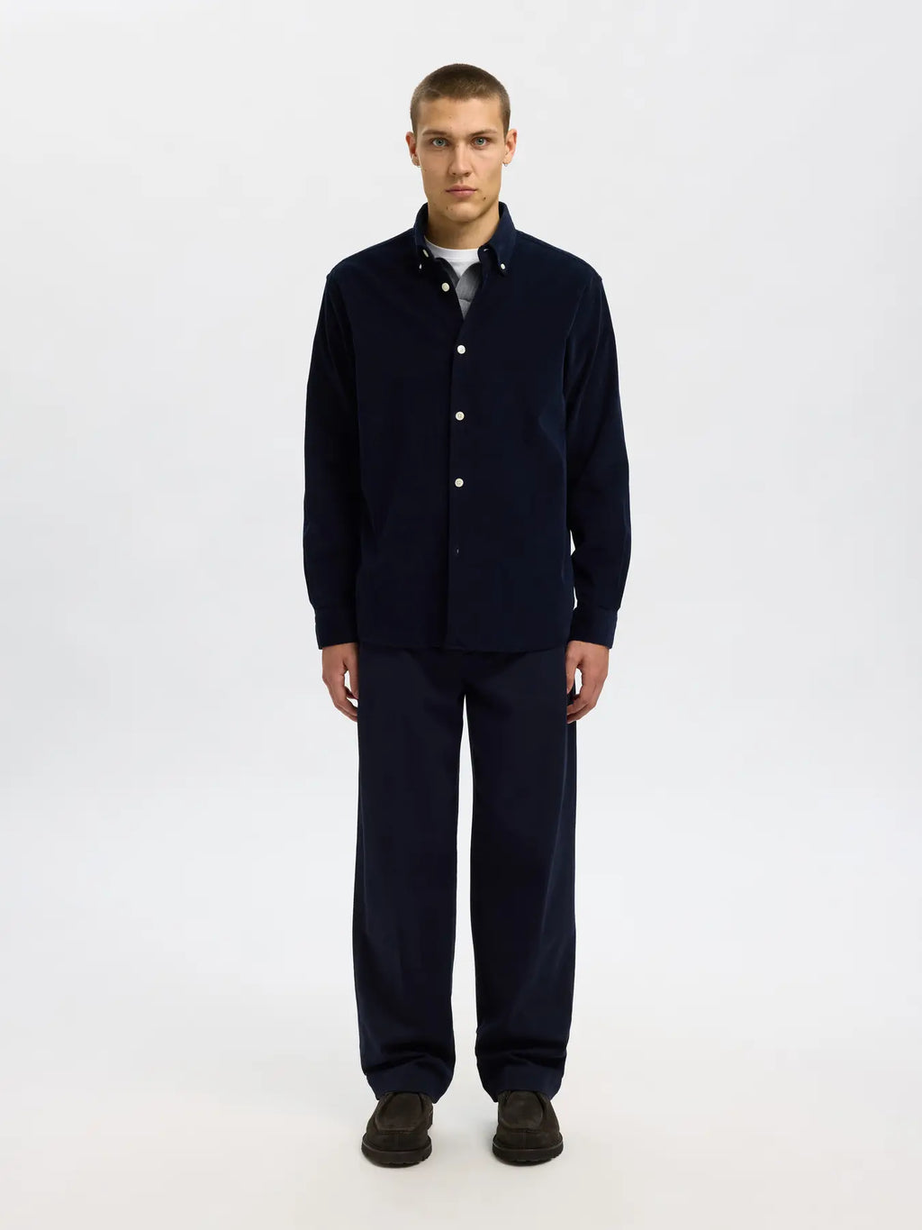 Selected Cole Manchesterskjorta - Navy
