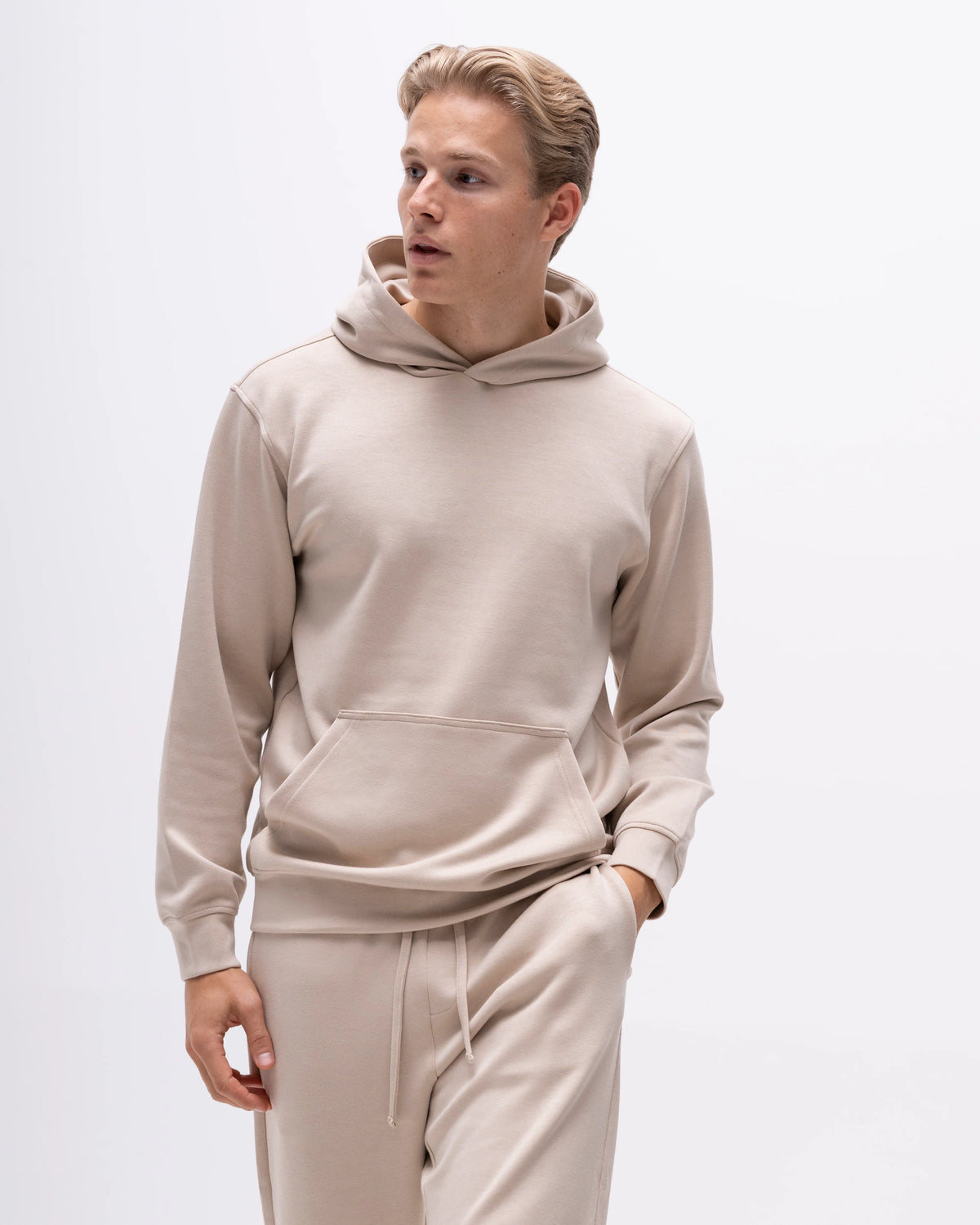 Brand Island Zen Basic Hoodie - Light Sand