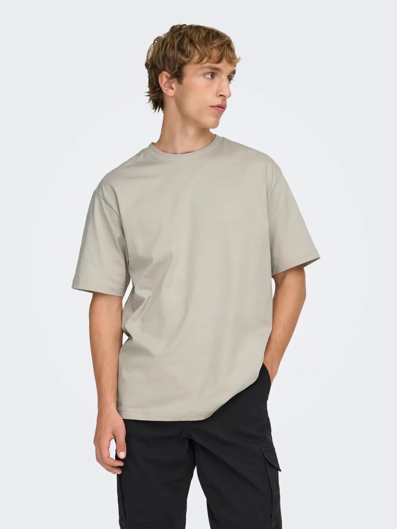 Only & Sons Fred Relaxed T-Shirt - Beige