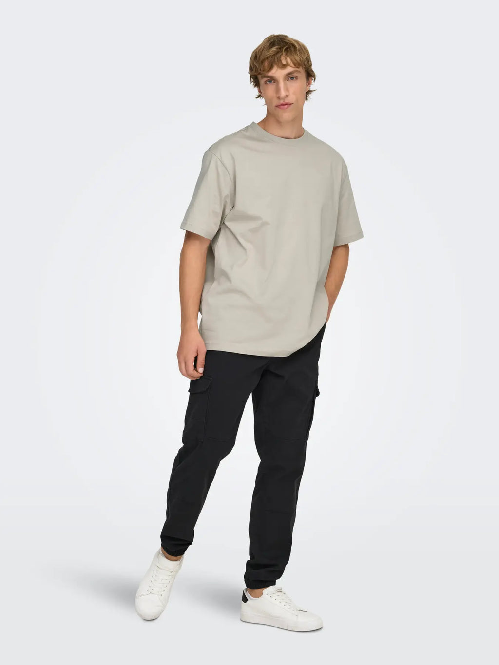 Only & Sons Fred Relaxed T-Shirt - Beige