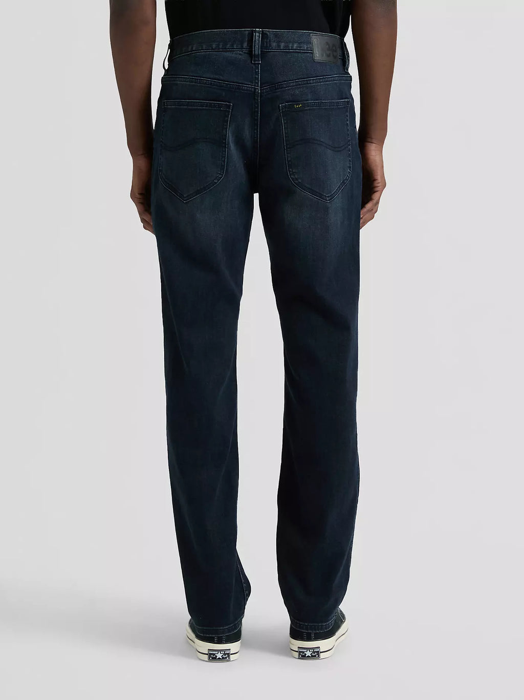 Lee West Straight Fit Jeans - Blåsvart