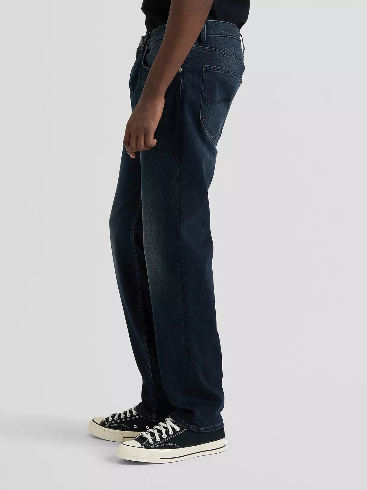 Lee West Straight Fit Jeans - Blåsvart