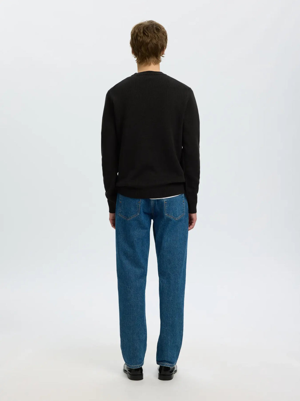 Selected Dane Knit Crew Neck - Black