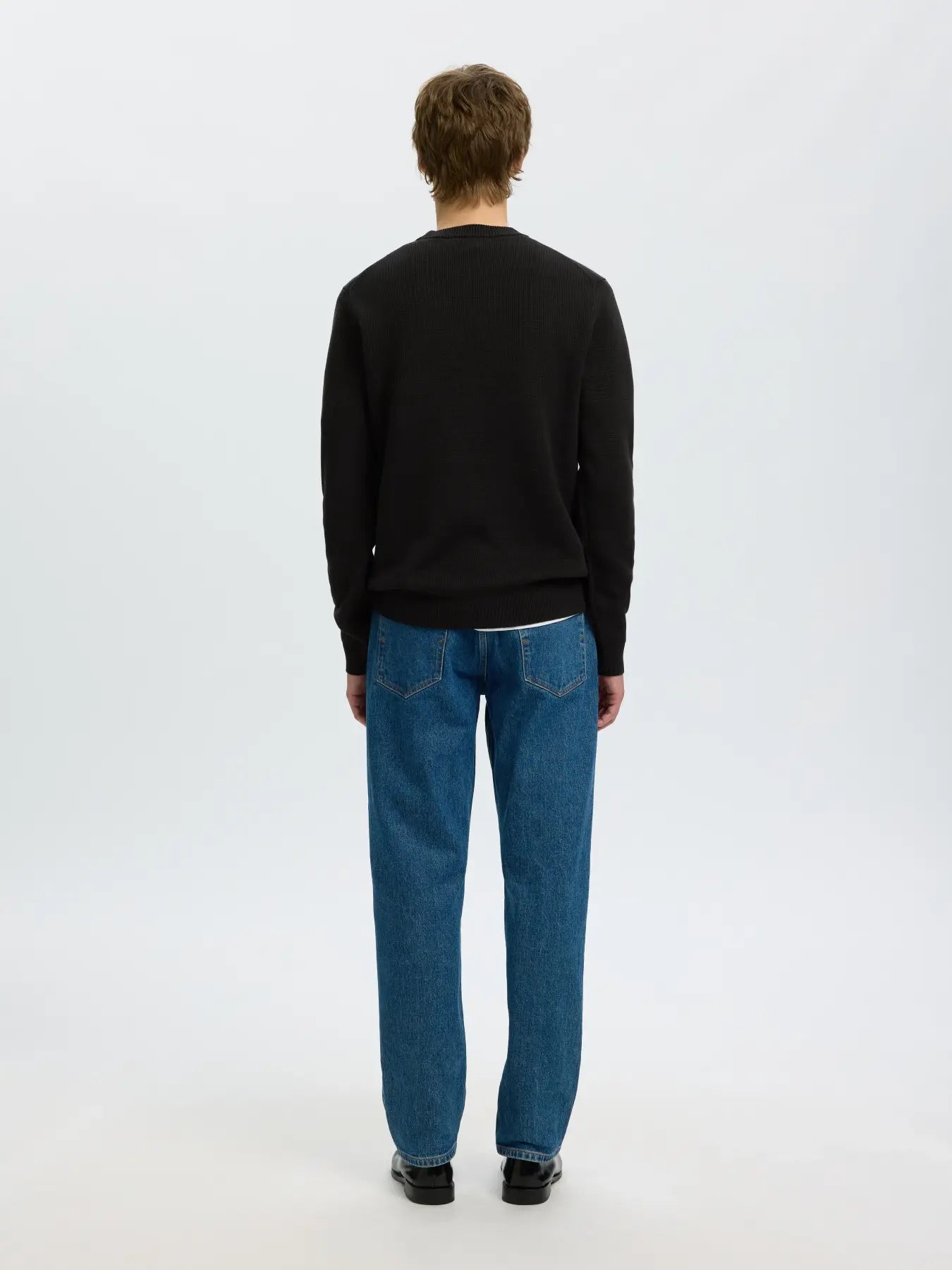 Selected Dane Knit Crew Neck - Black