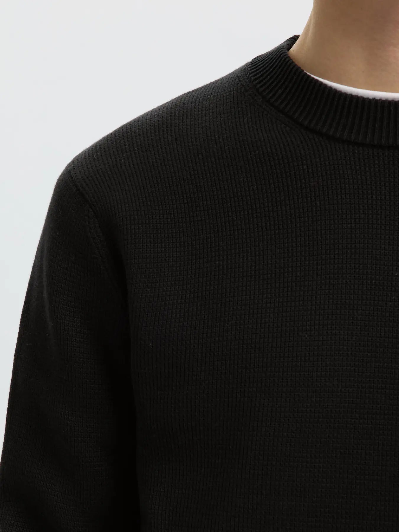 Selected Dane Knit Crew Neck - Black