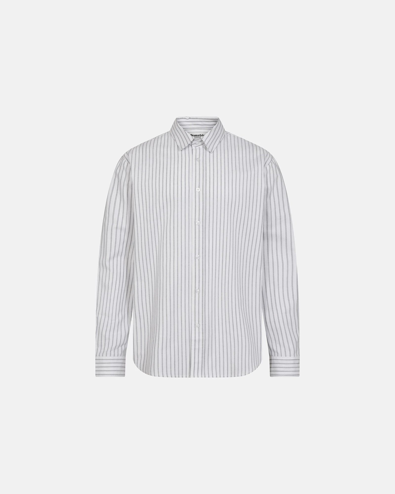 Resteröds Davis Shirt vit med ränder