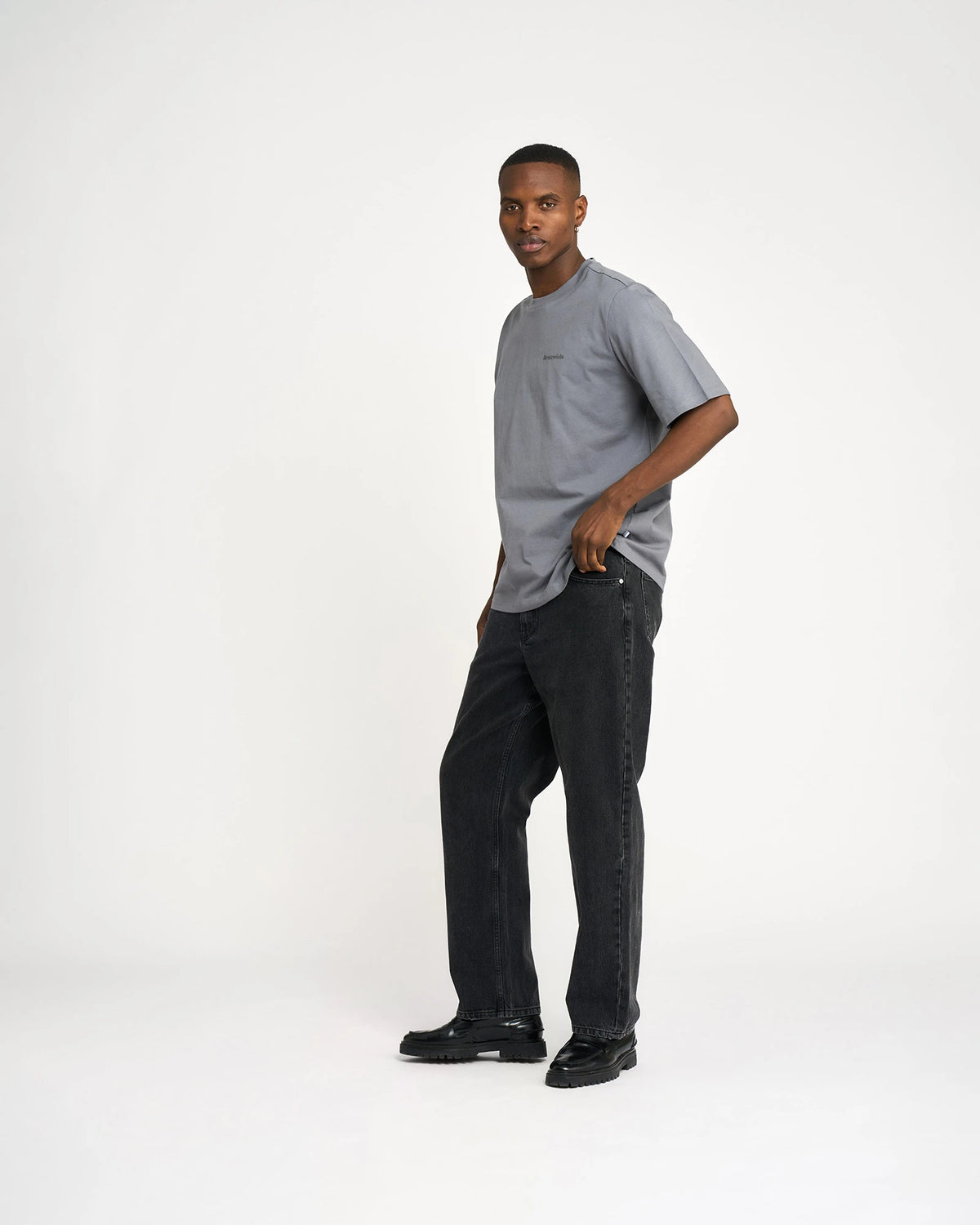 Resteröds Owen Loose Fit Jeans - Mörkgrå