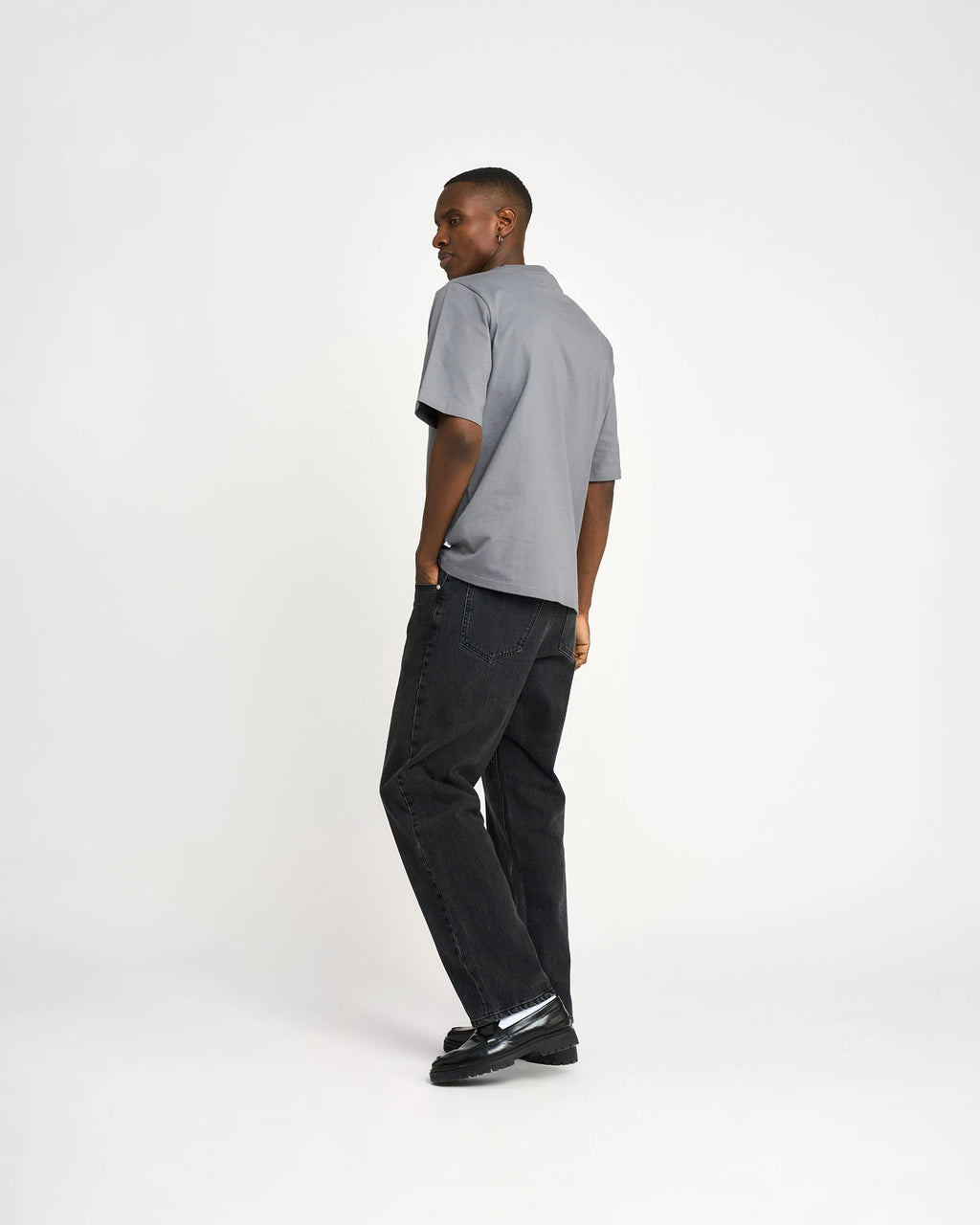 Resteröds Owen Loose Fit Jeans - Mörkgrå
