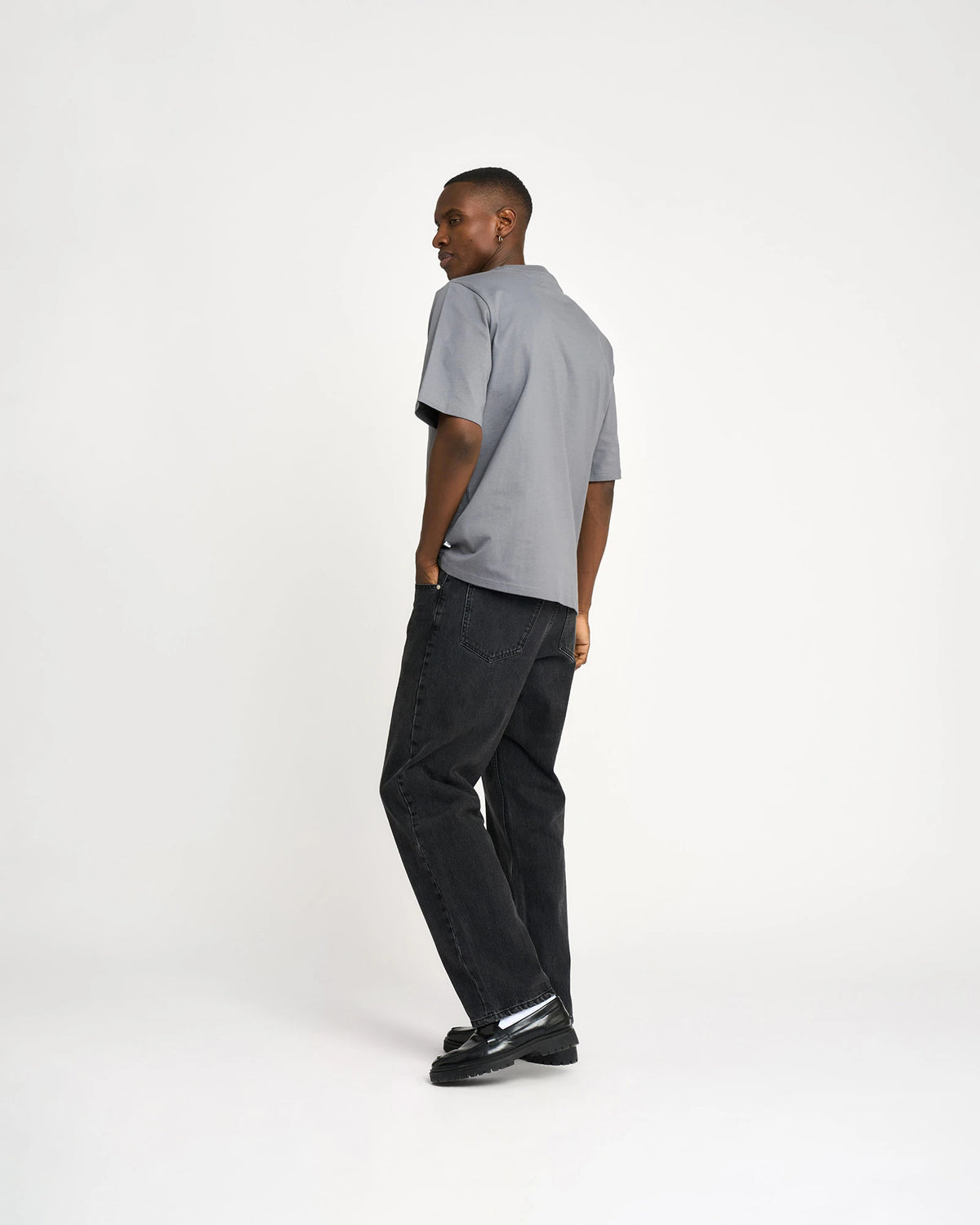 Resteröds Owen Loose Fit Jeans - Mörkgrå