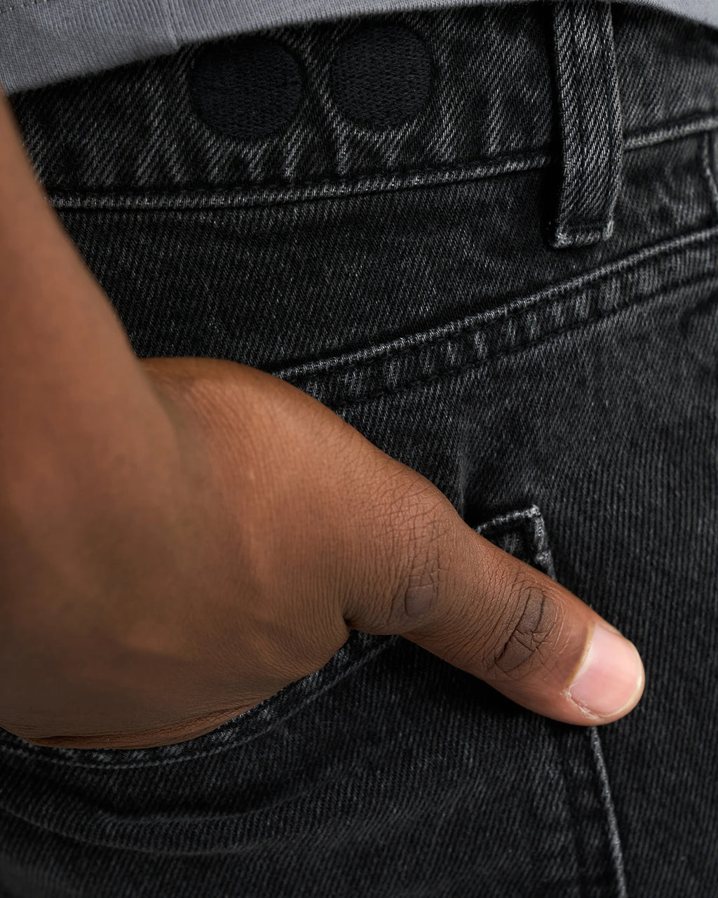 Resteröds Owen Loose Fit Jeans - Mörkgrå