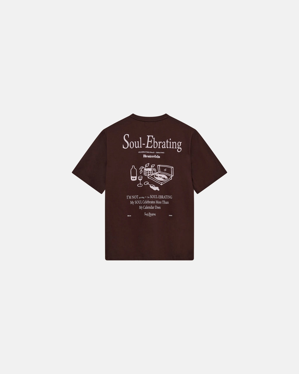 Resteröds Tas Print Tee - Brun