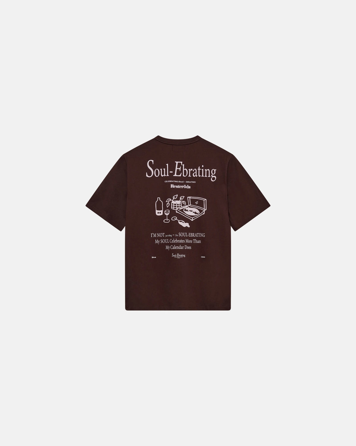 Resteröds Tas Print Tee - Brun