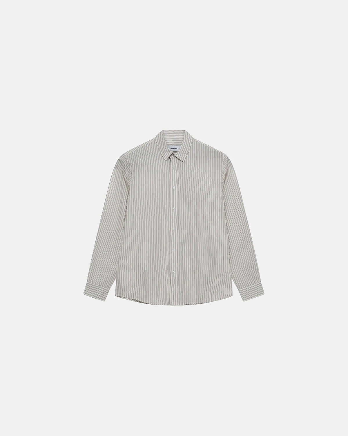 Resteröds Chris Shirt - Ljusgrå randig