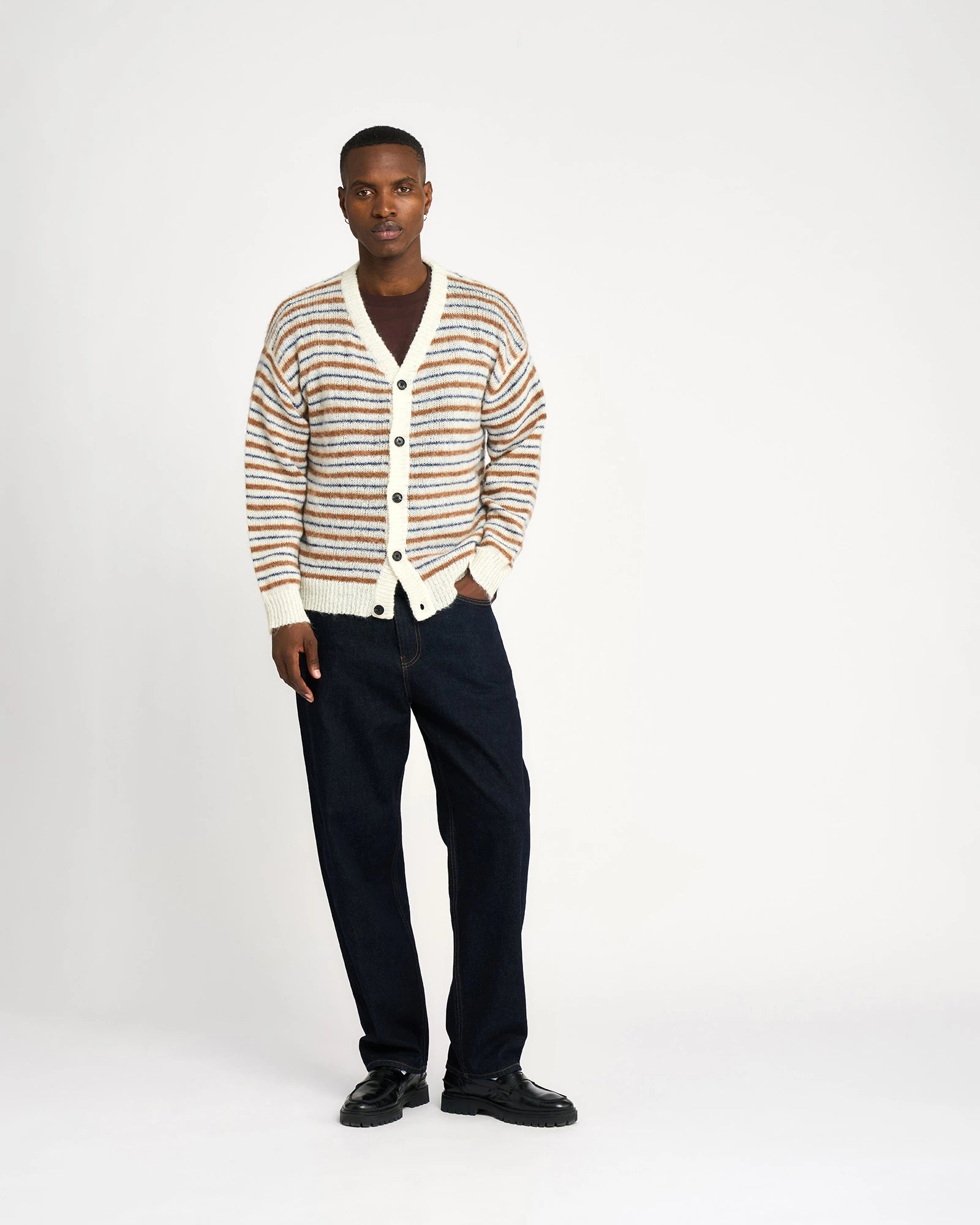 Resteröds Victor Mohair Cardigan - Sand