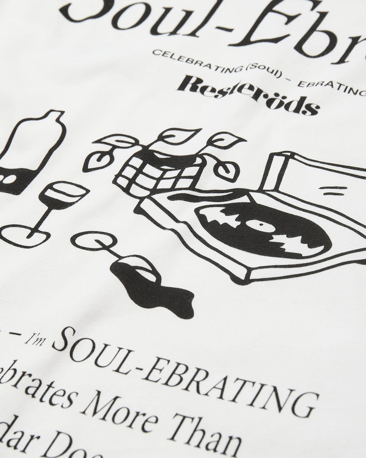 Resteröds Tas Print Tee - Vit