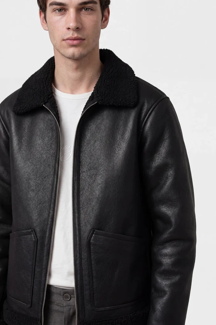 Ciszere Loux Shearling Jacket - Svart
