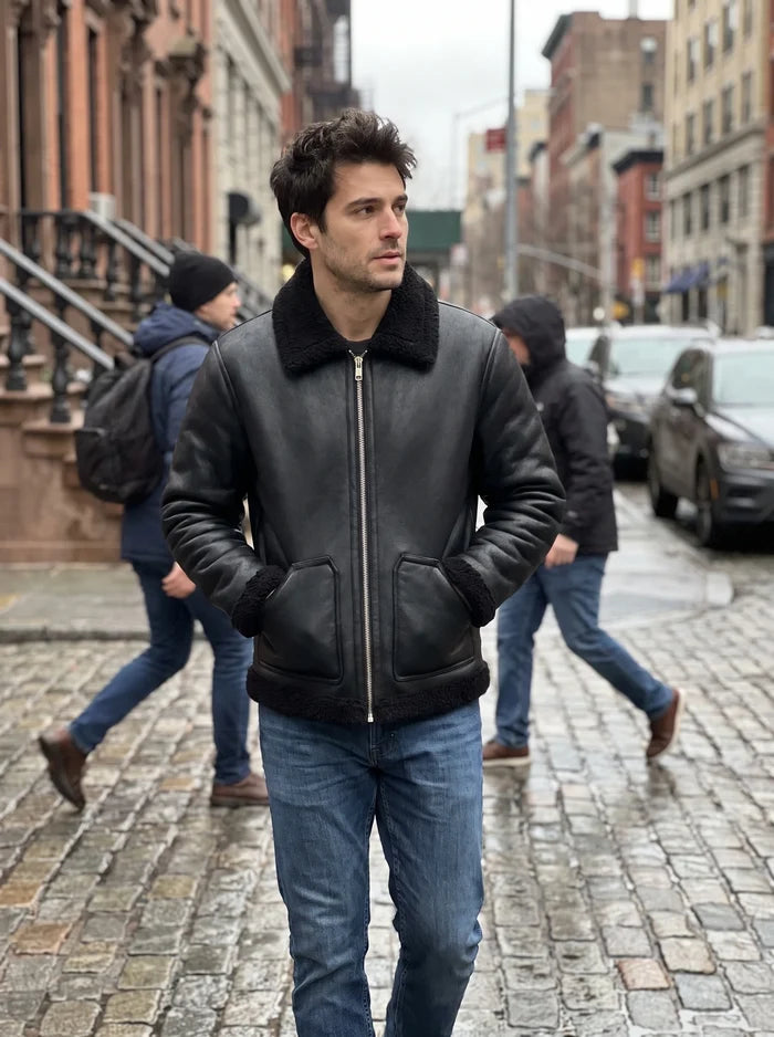 Ciszere Loux Shearling Jacket - Svart