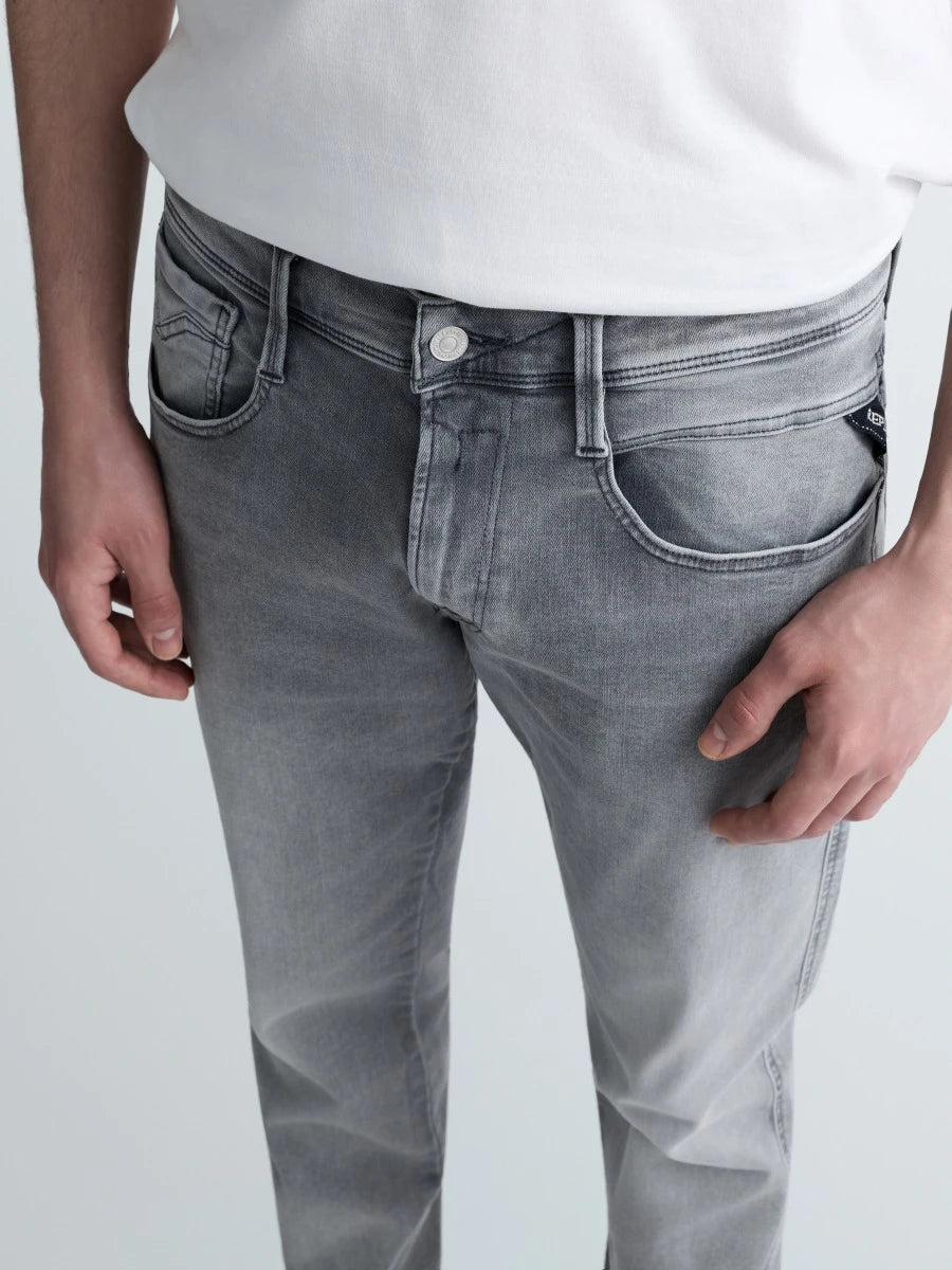REPLAY Anbass Slim Hyperflex - Grå