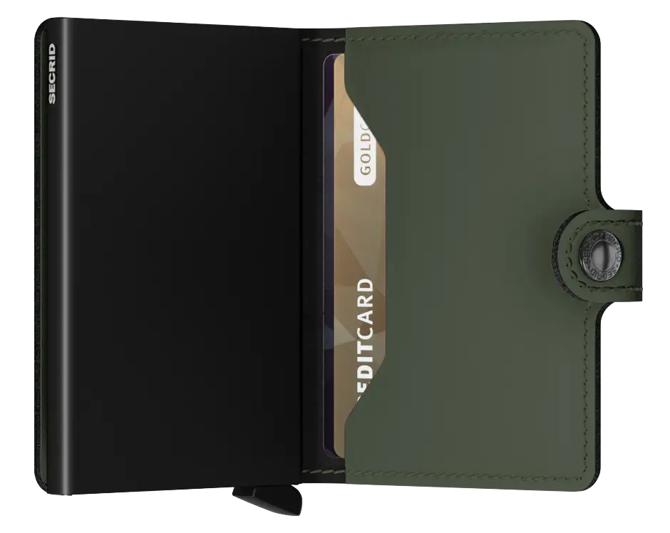 Secrid Miniwallet - Matte Green Black