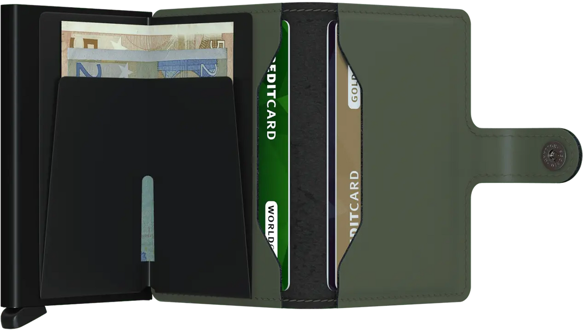 Secrid Miniwallet - Matte Green Black