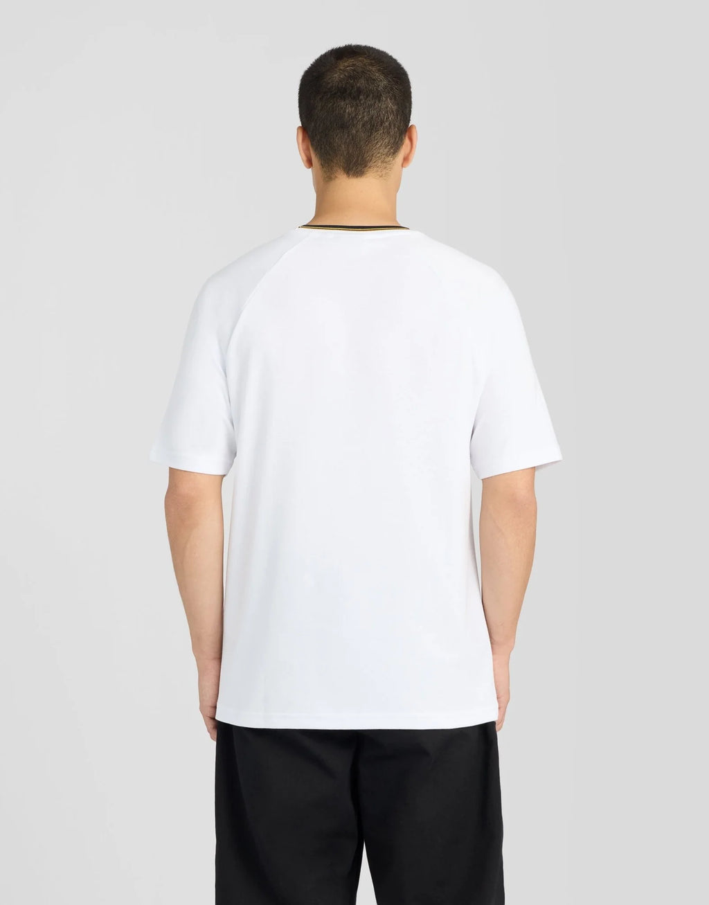 Lyle & Scott Kontrastkrage T-shirt - Vit