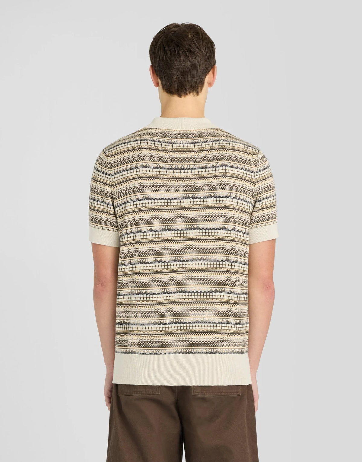 Lyle & Scott Stickad Piké - Vit