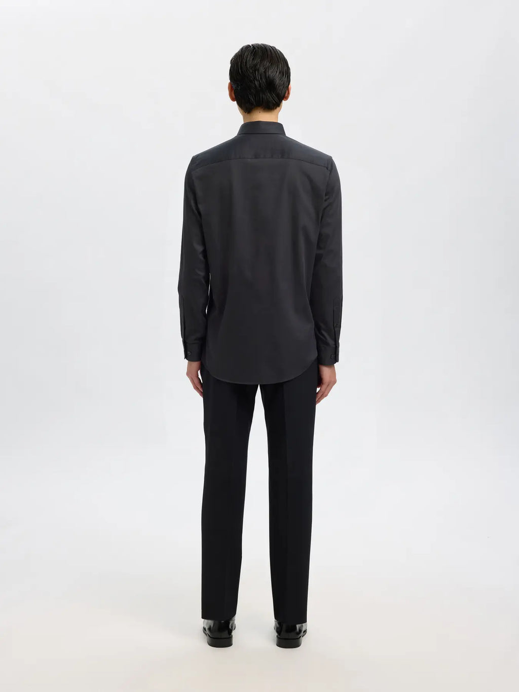 Selected SLIM FILIP PERFORMANCE SHIRT BLACK