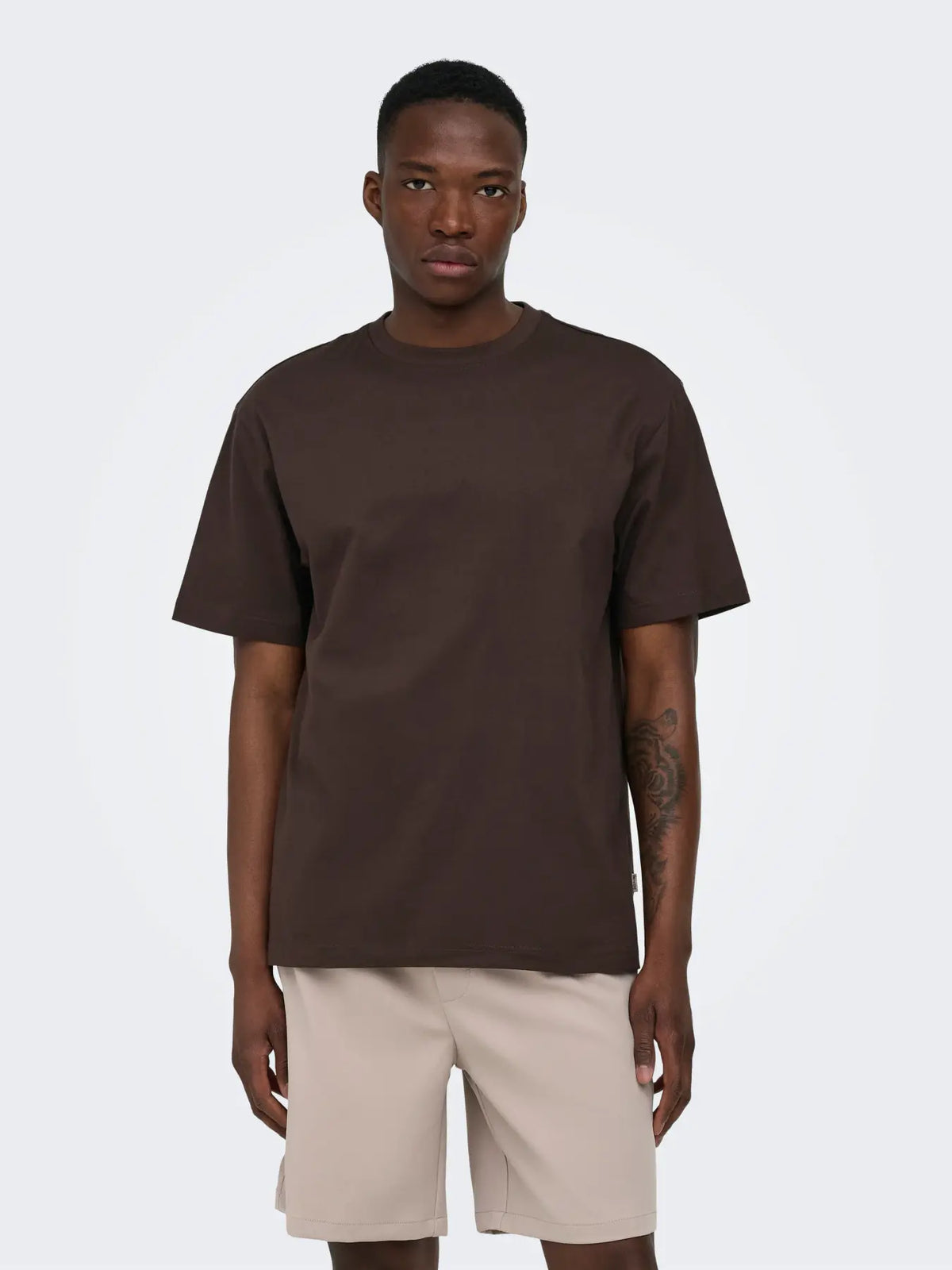Only & Sons Fred Relaxed T-Shirt - Brun
