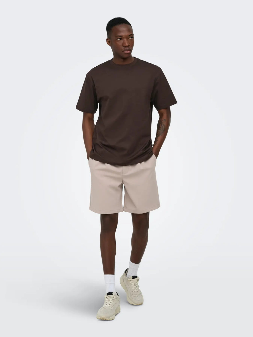 Only & Sons Fred Relaxed T-Shirt - Brun