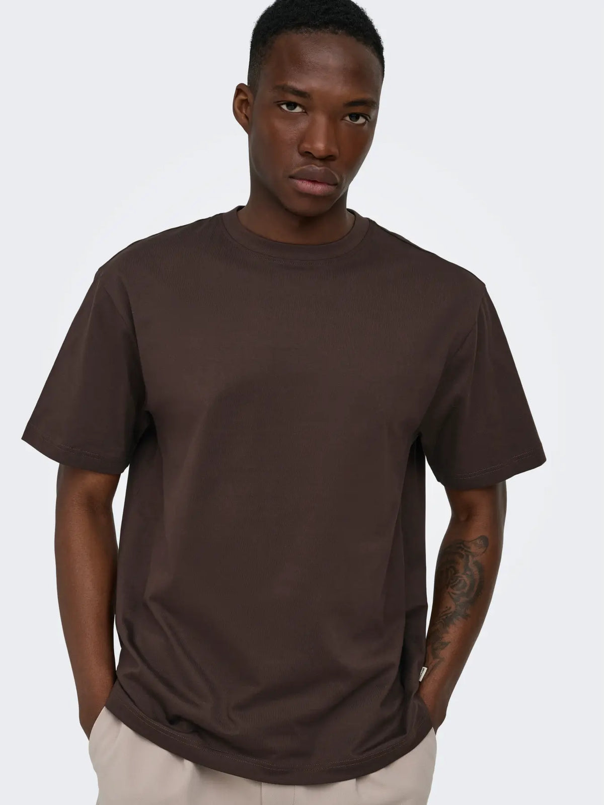Only & Sons Fred Relaxed T-Shirt - Brun