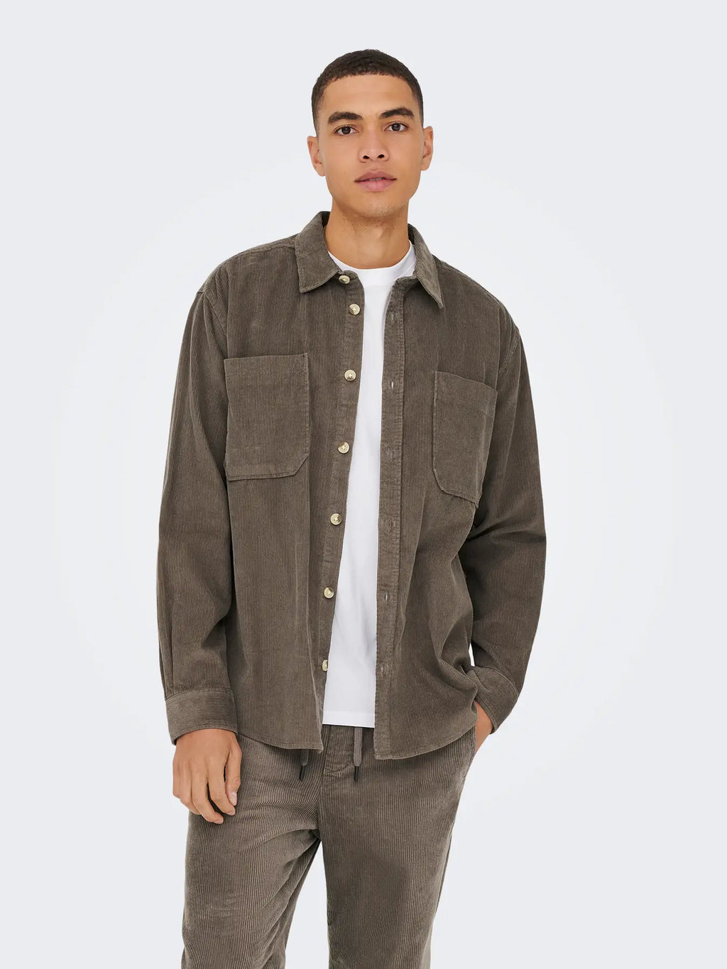 Only & Sons Alp Manchester Overshirt - Brun