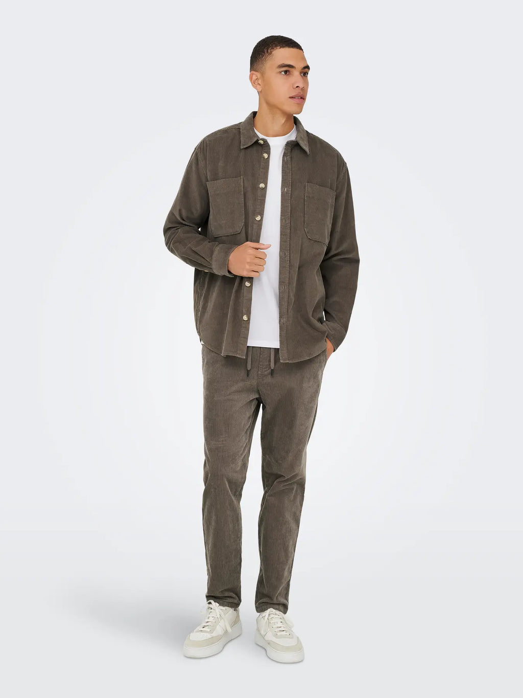 Only & Sons Alp Manchester Overshirt - Brun