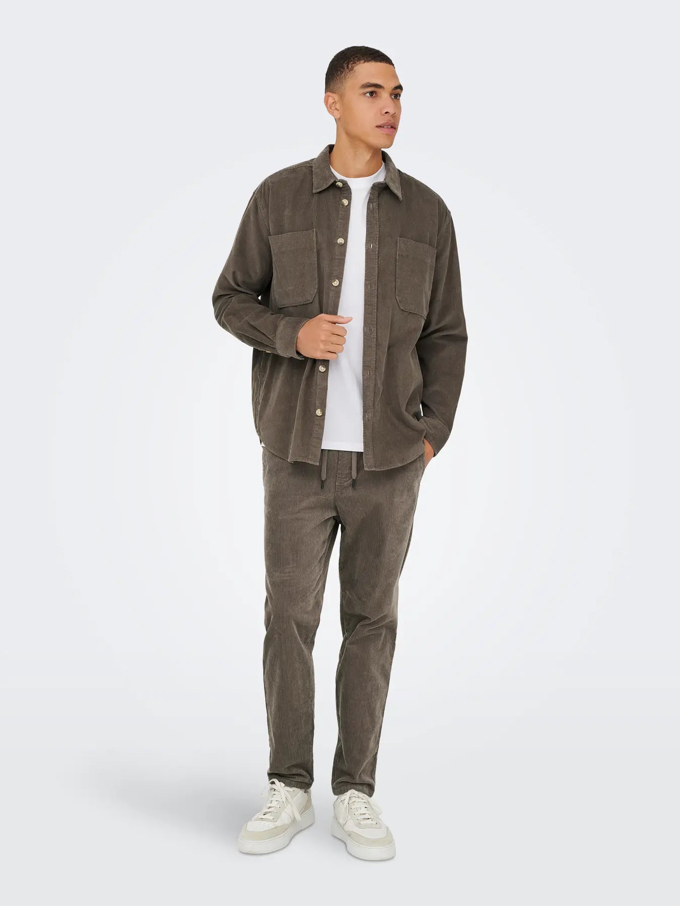 Only & Sons Alp Manchester Overshirt - Brun