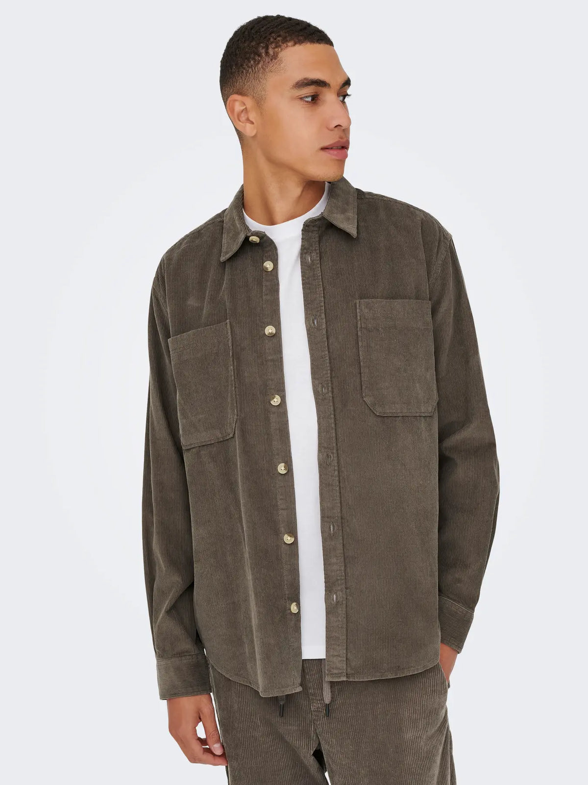 Only & Sons Alp Manchester Overshirt - Brun