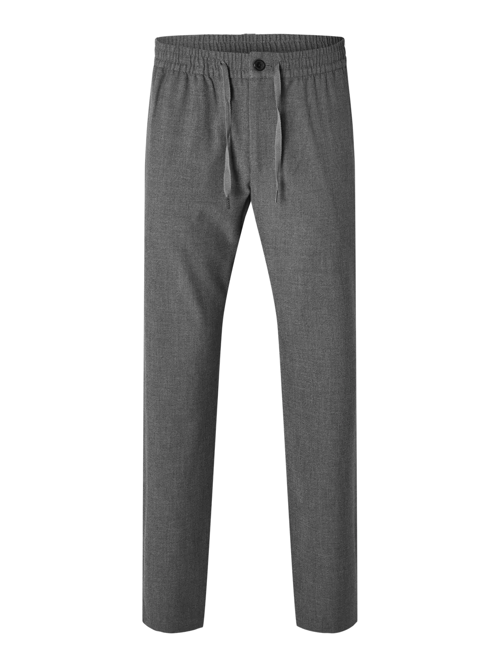 Selected STRAIGHT ROBERT STRING PANT GREY MELANGE