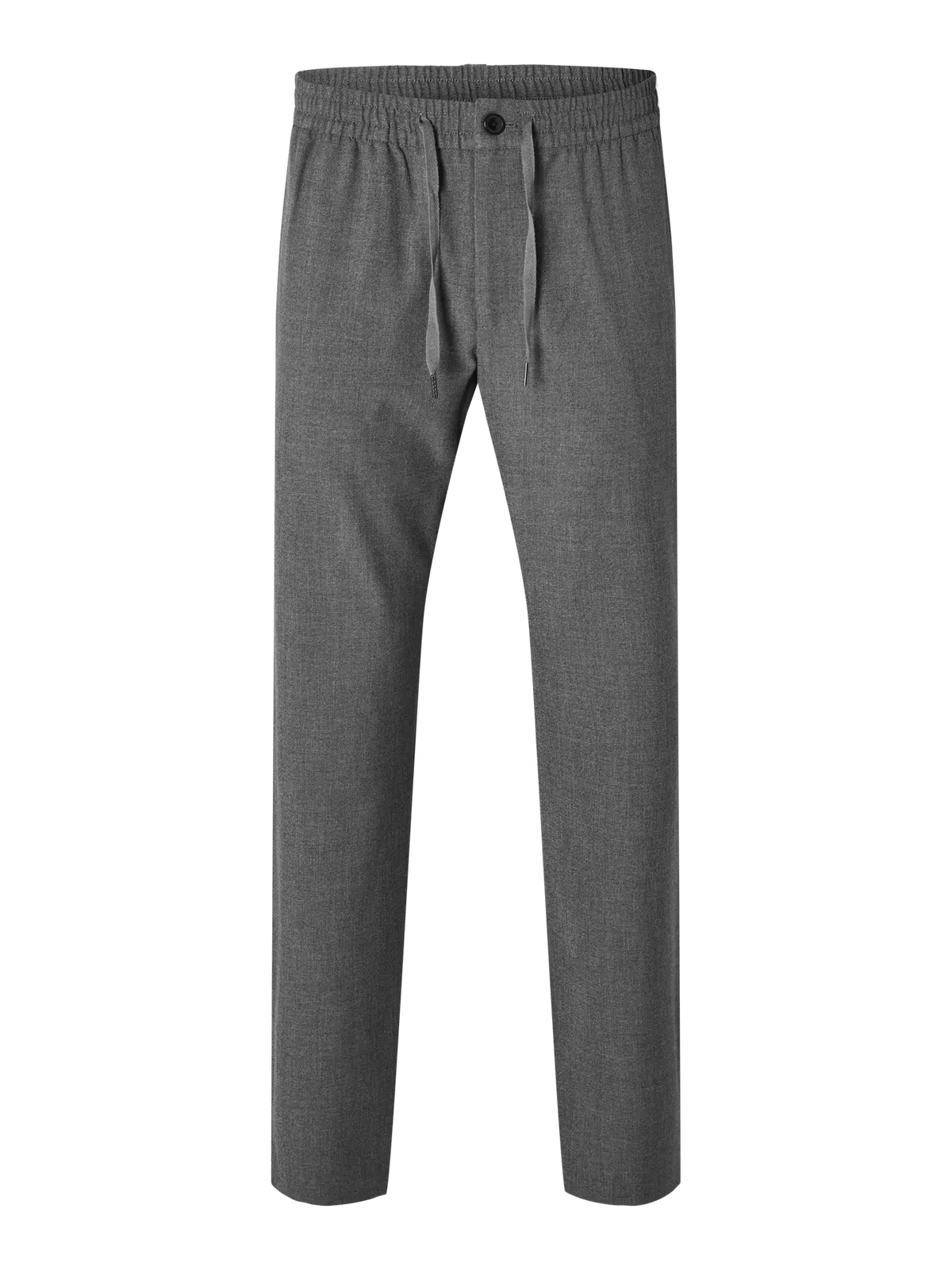 Selected STRAIGHT ROBERT STRING PANT GREY MELANGE