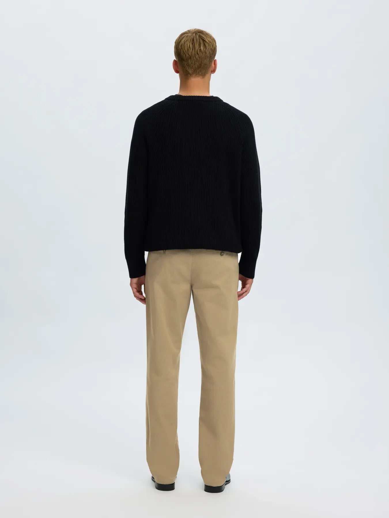 Selected STRAIGHT MILES TWILL PANT - Greige