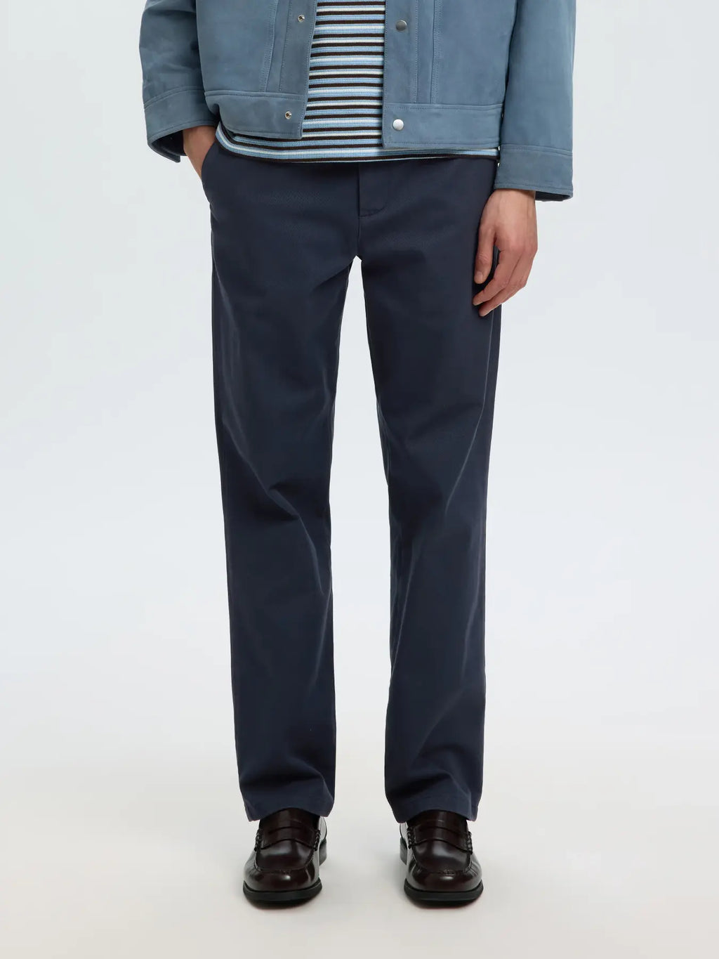 Selected STRAIGHT MILES TWILL PANT - Navy
