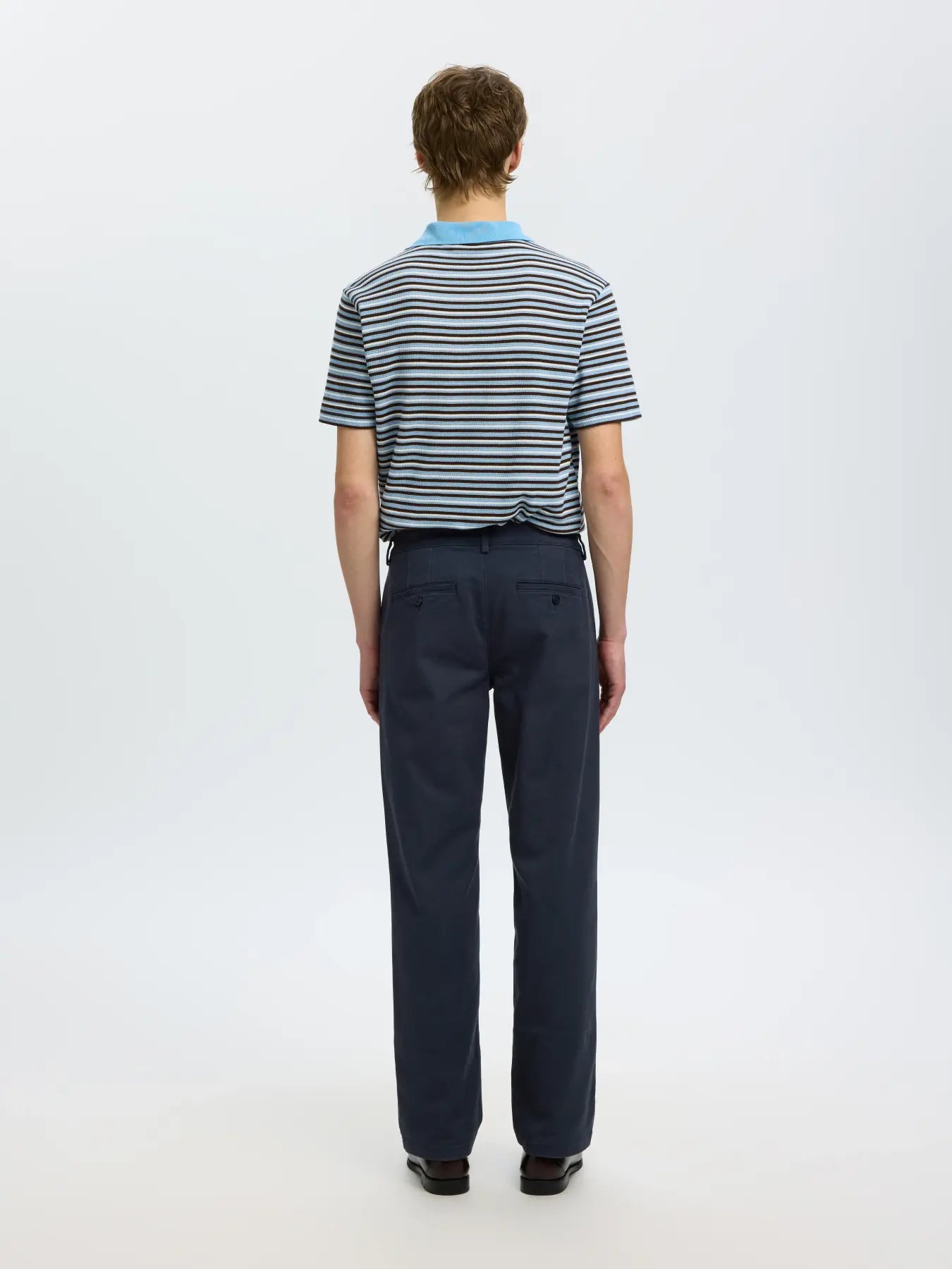 Selected STRAIGHT MILES TWILL PANT - Navy