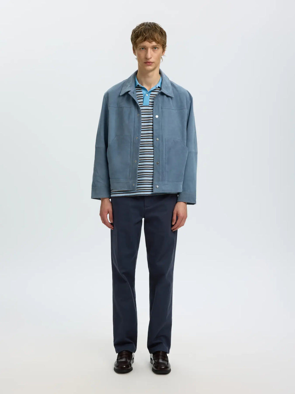 Selected STRAIGHT MILES TWILL PANT - Navy