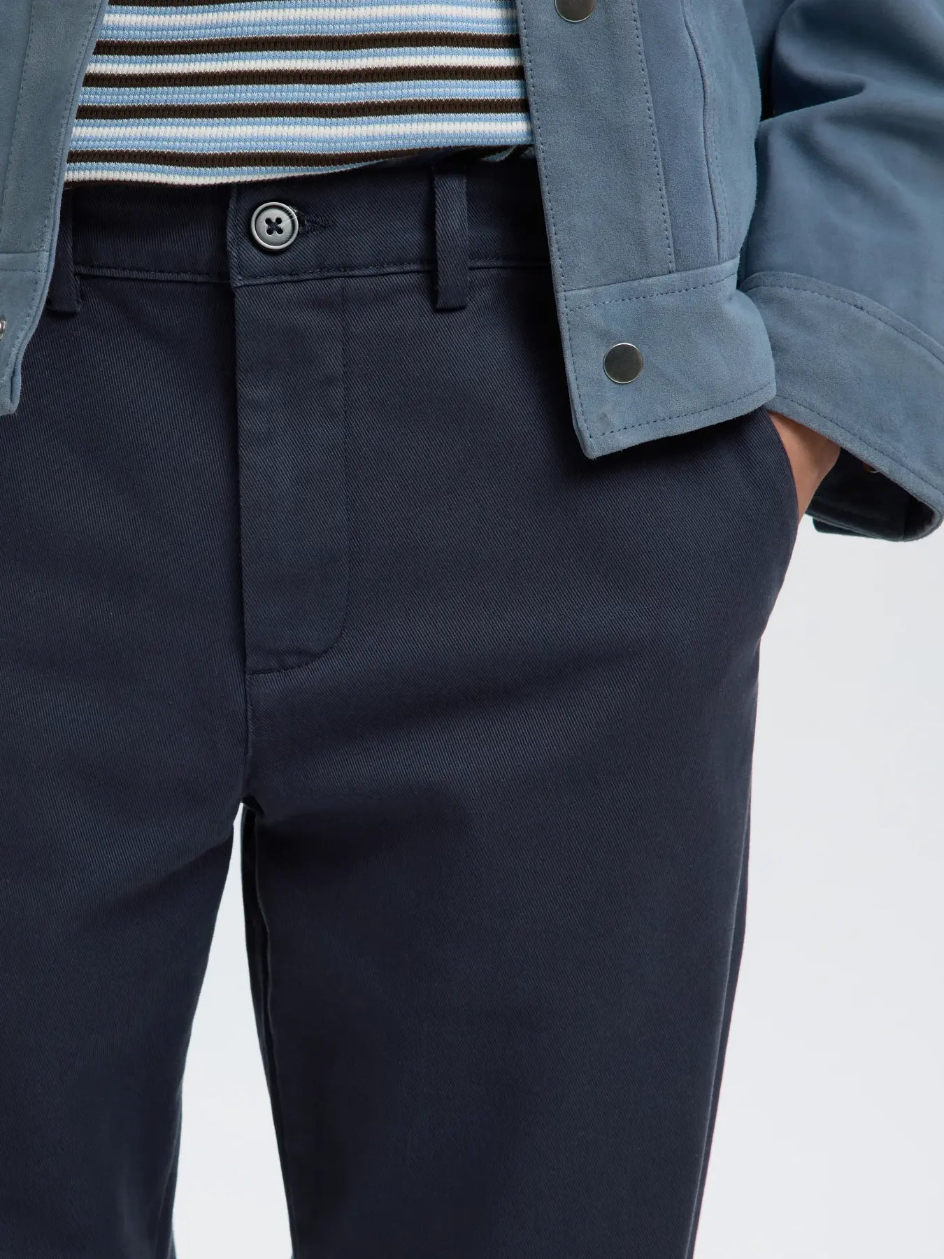 Selected STRAIGHT MILES TWILL PANT - Navy