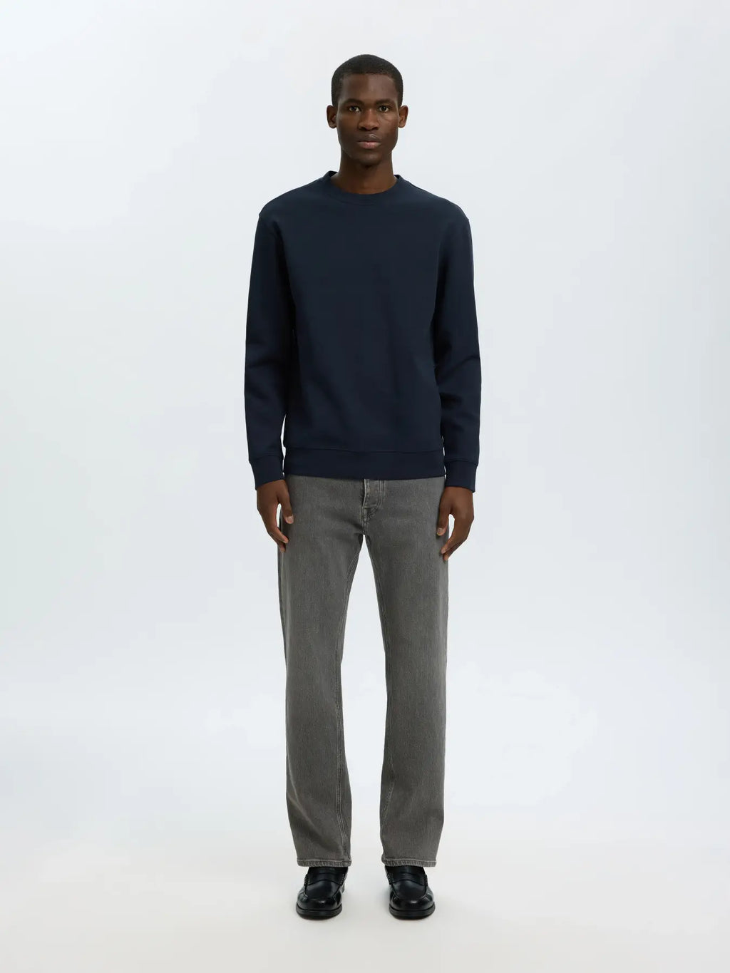 Selected Tom Soft Crewneck - Navy