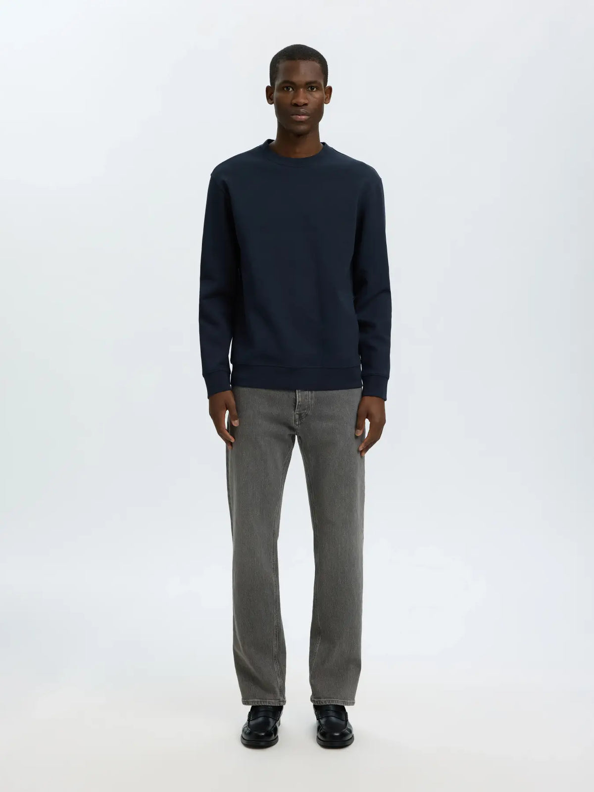Selected Tom Soft Crewneck - Navy