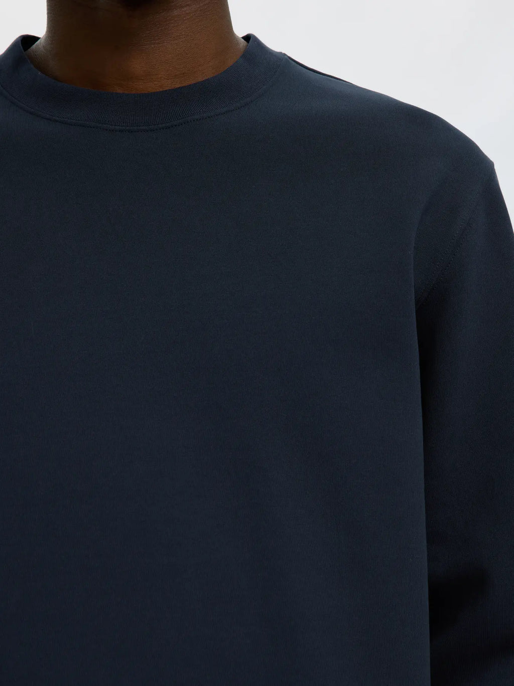 Selected Tom Soft Crewneck - Navy