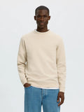 Selected Tom Soft Crewneck - Beige