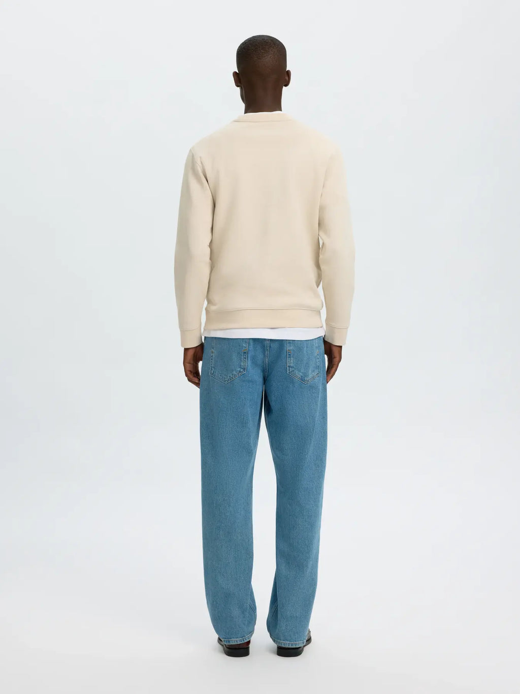 Selected Tom Soft Crewneck - Beige