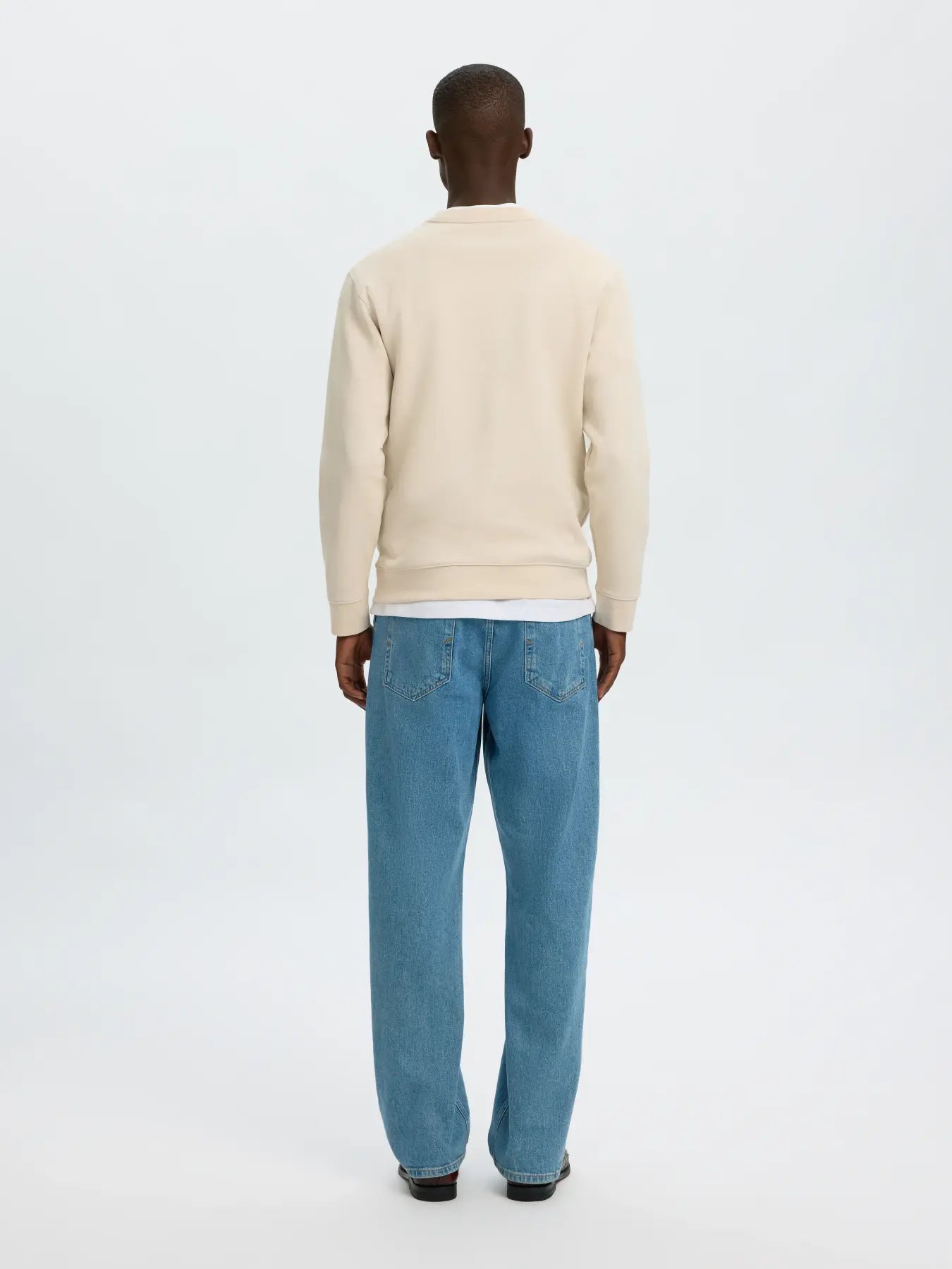 Selected Tom Soft Crewneck - Beige