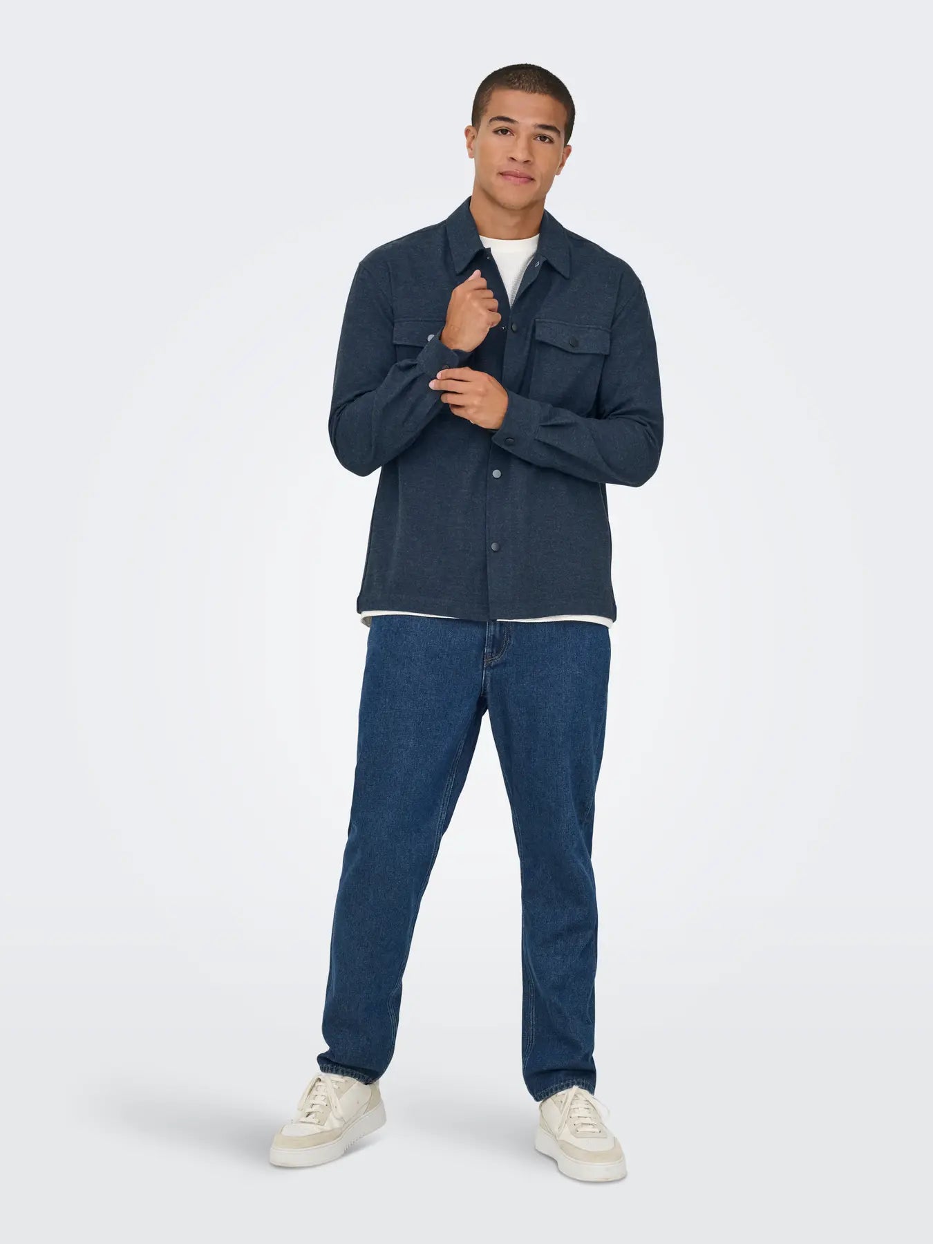 Only & Sons Mark Overshirt - Mörkblå
